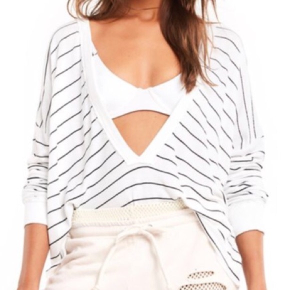 Wildfox Simple Striped Palmetto T-shirt - Picture 2 of 15